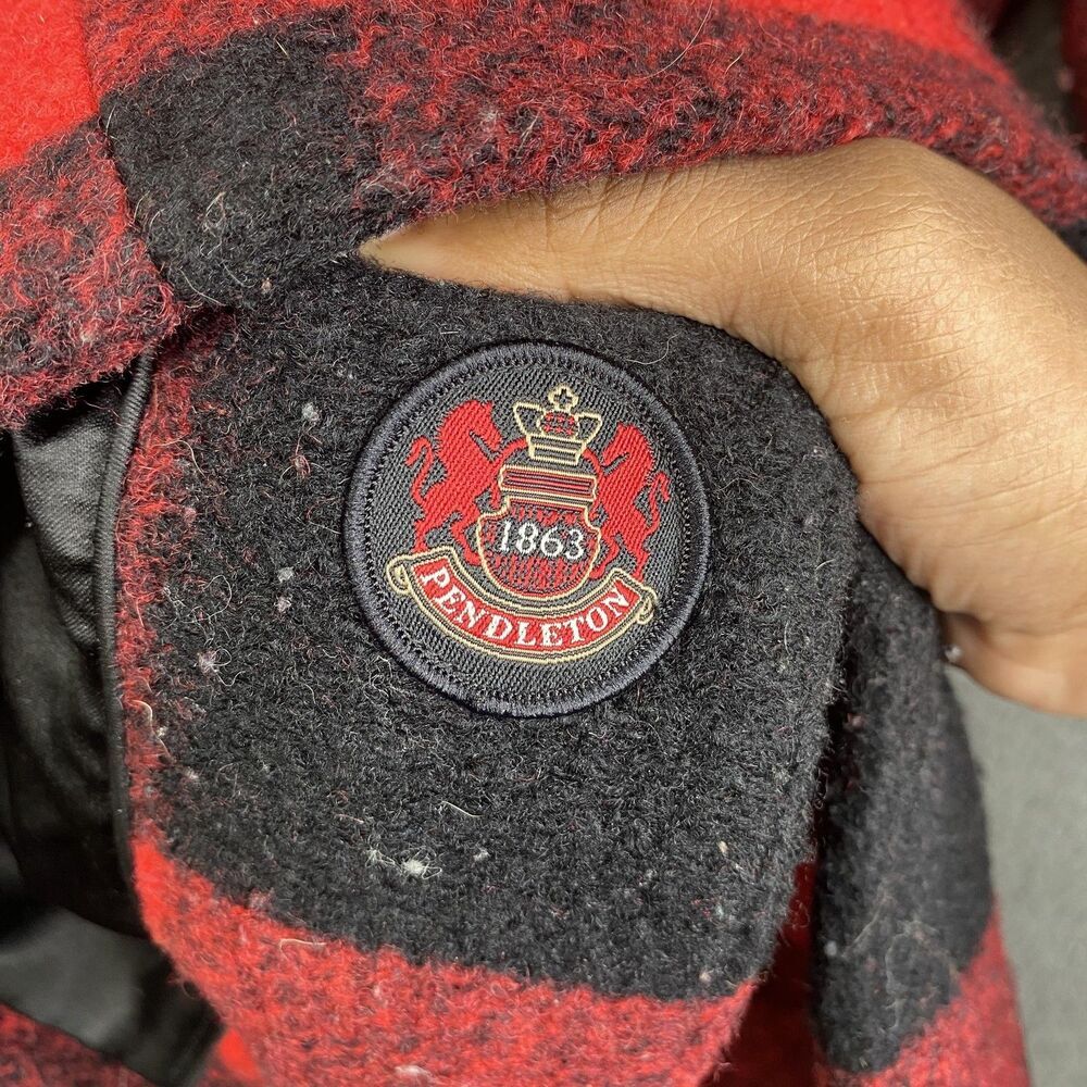 Pendleton Coat Mens Medium Wool Blend Buffalo Pla… - image 7